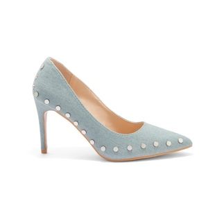 NEW YORK & COMPANY NEW LAYNE DENIM PUMPS